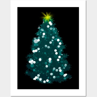 Christmas Tree Lights Posters and Art